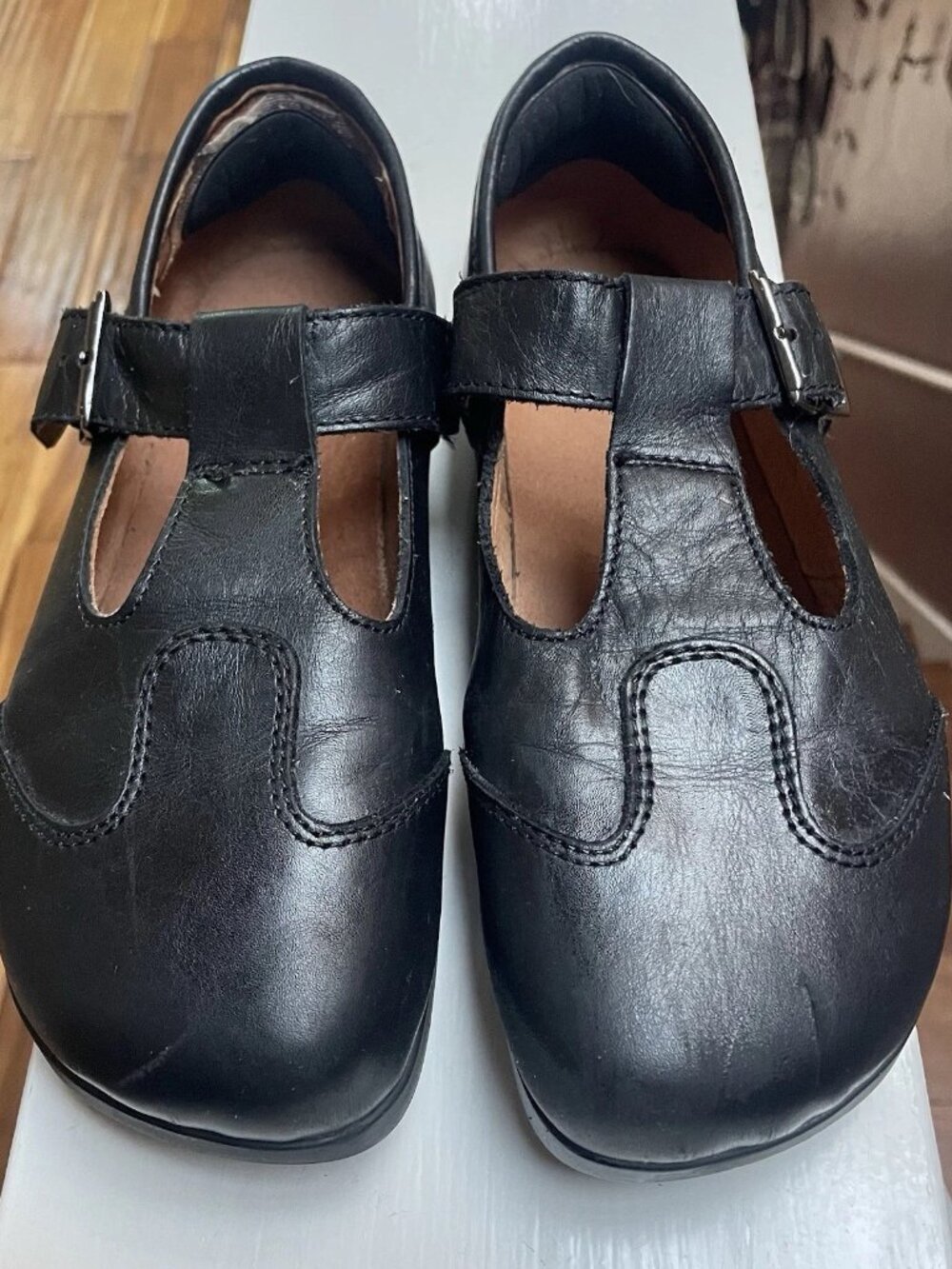 Kalso Earth Shoes 8.5 Womens Faroe Lotus Black leather Mary Janes